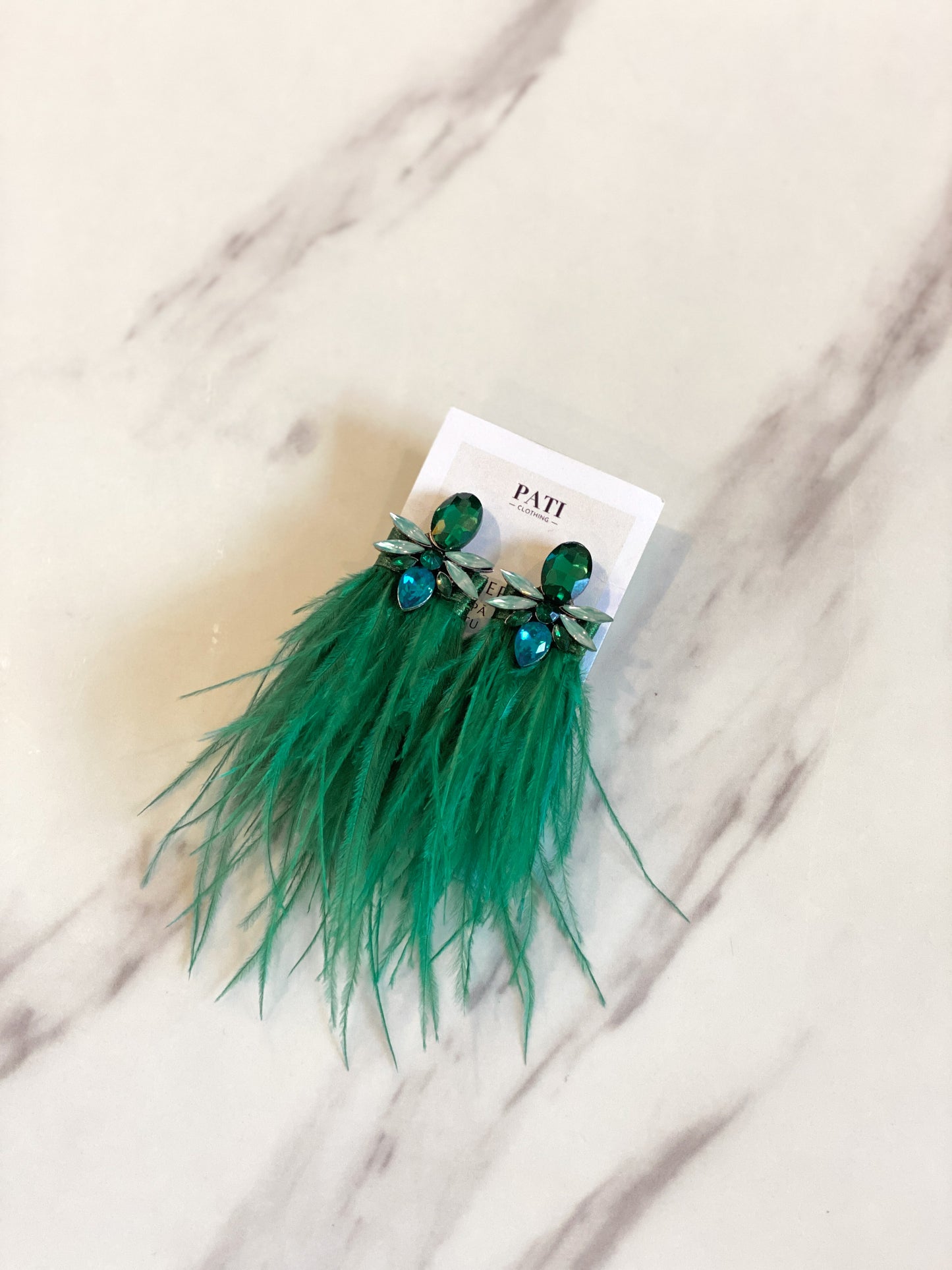 Luxora verde earrings