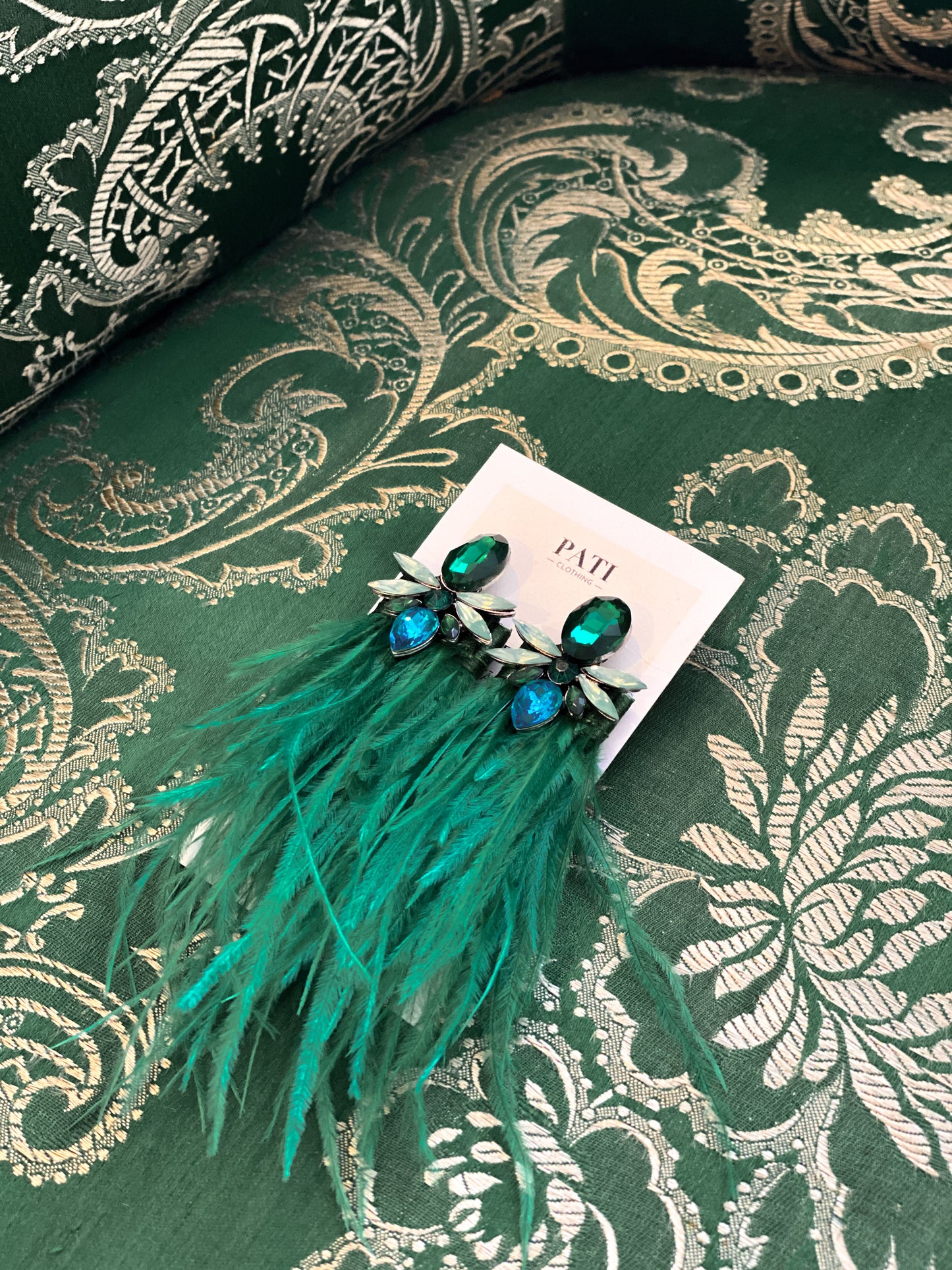 Luxora verde earrings