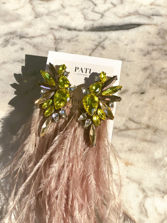 PISTACHIO CREAM earrings