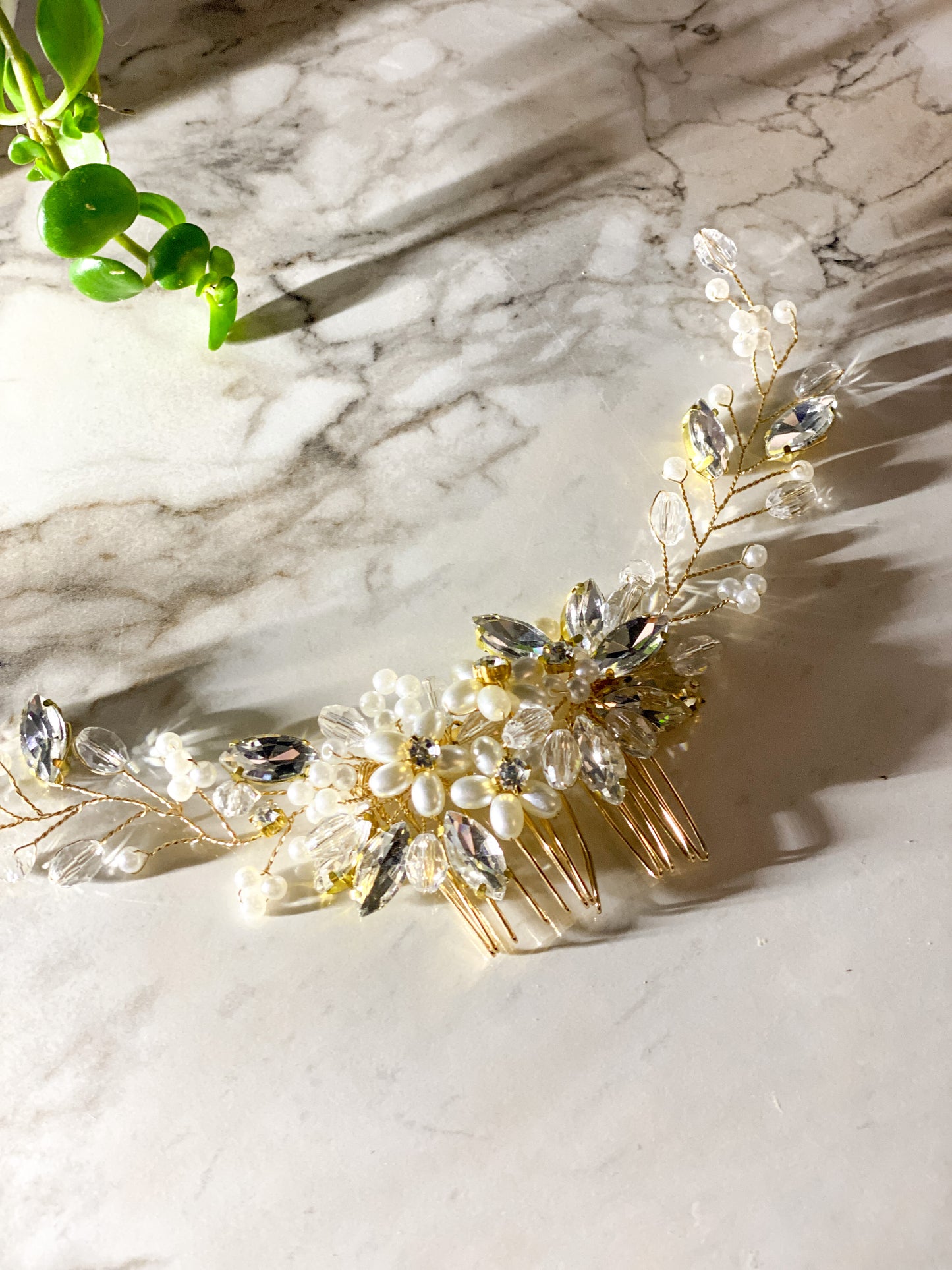 Crystal hair clip 25cm