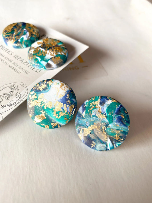 Turquoise marble